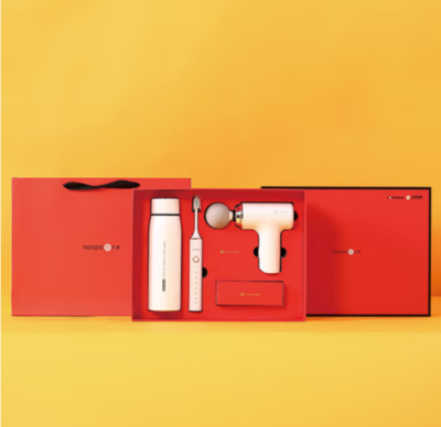 【三合一】电动牙刷保温杯筋膜枪礼盒定制商务礼盒定制健身三合一礼盒成都礼品定制成都礼品公司