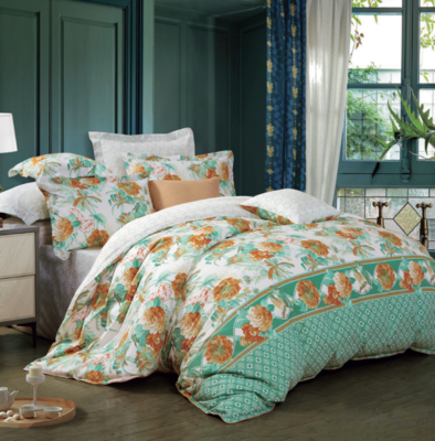 富安娜纯棉四件套浅忆流光