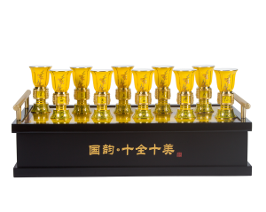 珐琅双绝转心酒杯 刘永森大师作品