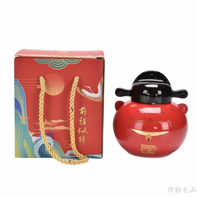 前程似锦茶叶罐 JKC-22099